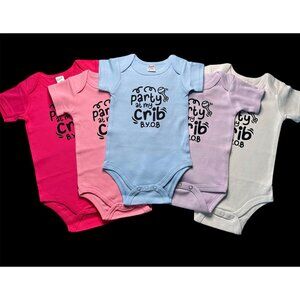 Party at My Crib Infant Onesie * ALWAYS BRAND NEW*